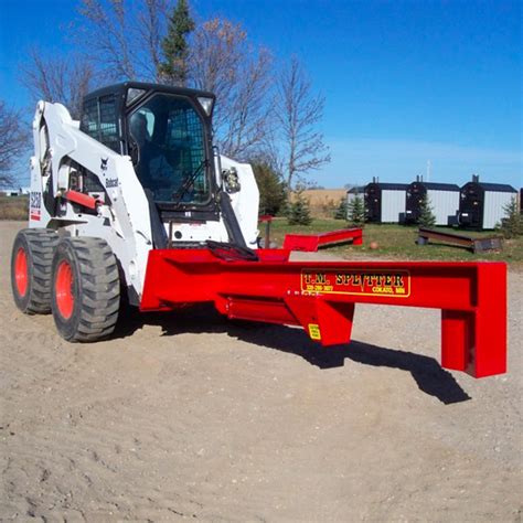 cone splitter for skid steer|log splitter attachments.